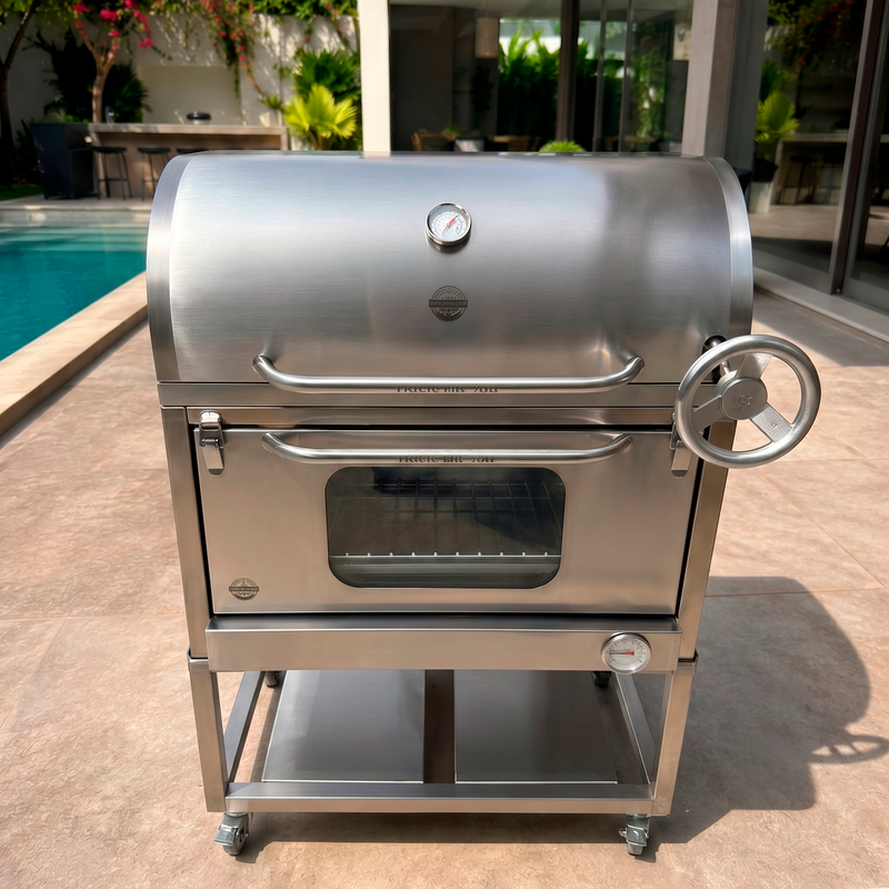 Cargue la imagen en el visor de la galería, Parrilla Movible con Caja China Broker 700 — La Carbonera Grill (AISI 304)