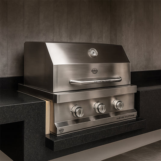 Parrilla Empotrable a Gas American Prime – 64 x 57 cm – Acero Inoxidable | La Carbonera Grill