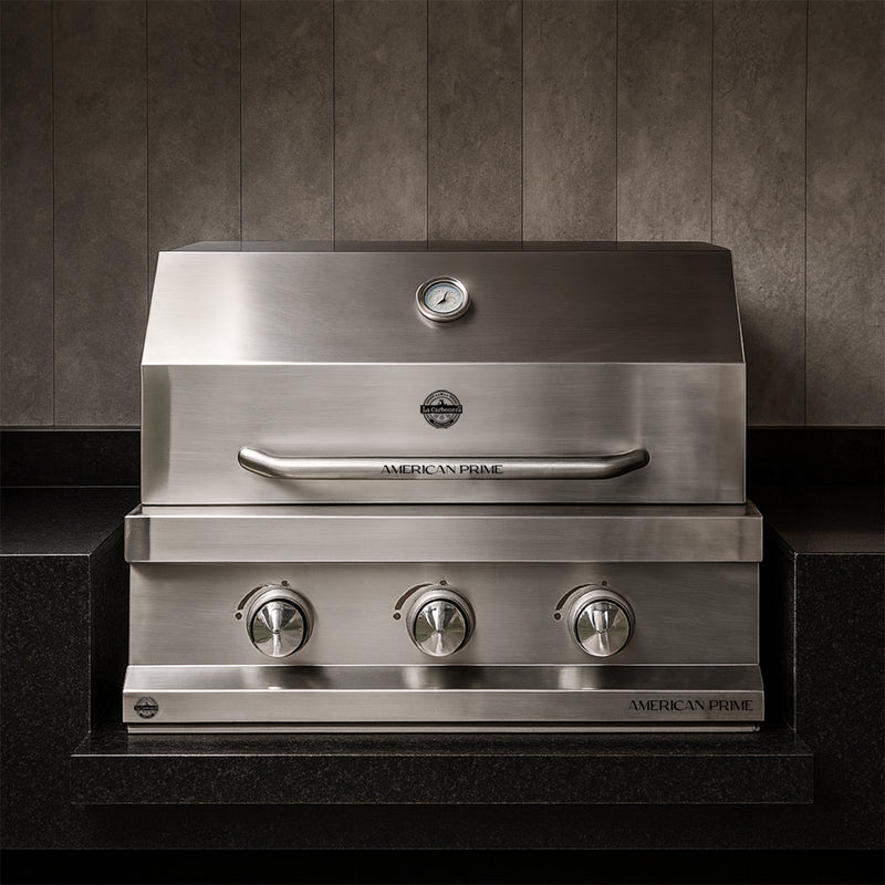Cargue la imagen en el visor de la galería, Parrilla Empotrable a Gas American Prime – 64 x 57 cm – Acero Inoxidable | La Carbonera Grill