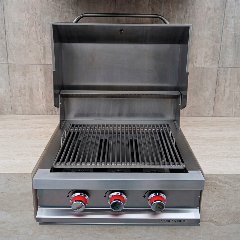 Cargue la imagen en el visor de la galería, Parrilla Empotrable a Gas American Prime – 64 x 57 cm – Acero Inoxidable | La Carbonera Grill