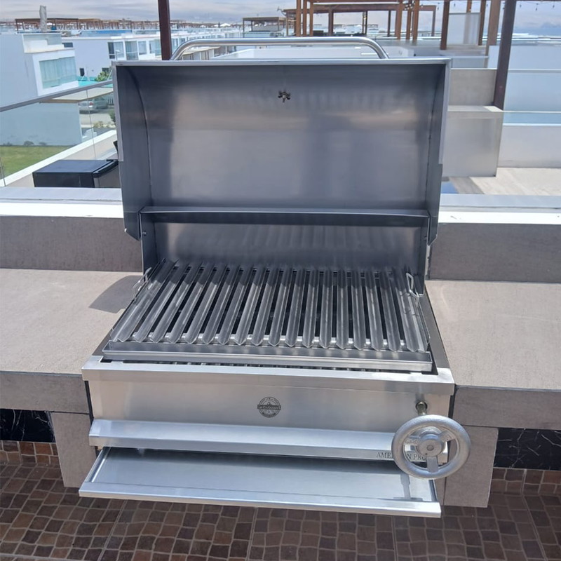 Cargue la imagen en el visor de la galería, Parrilla Empotrable American Pro – 70 x 50 cm – Acero Inoxidable | La Carbonera Grill