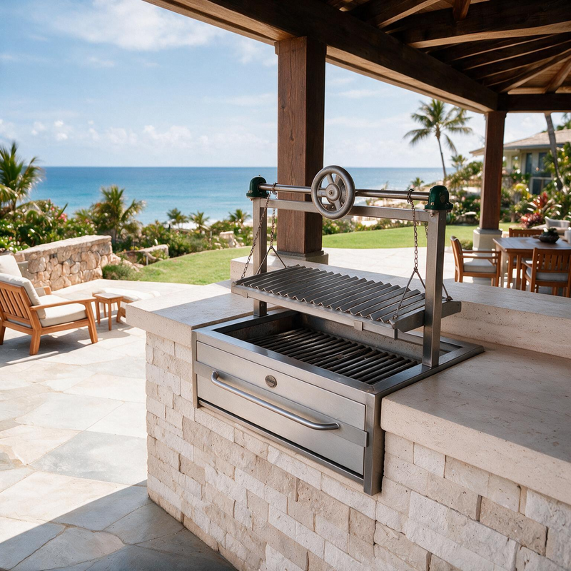 Cargue la imagen en el visor de la galería, Parrilla Empotrable – Modelo Master 200 – 70 x 50 cm | La Carbonera Grill