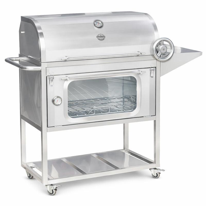 Cargue la imagen en el visor de la galería, Parrilla Movible con Caja China Broker 700 — La Carbonera Grill (AISI 304)