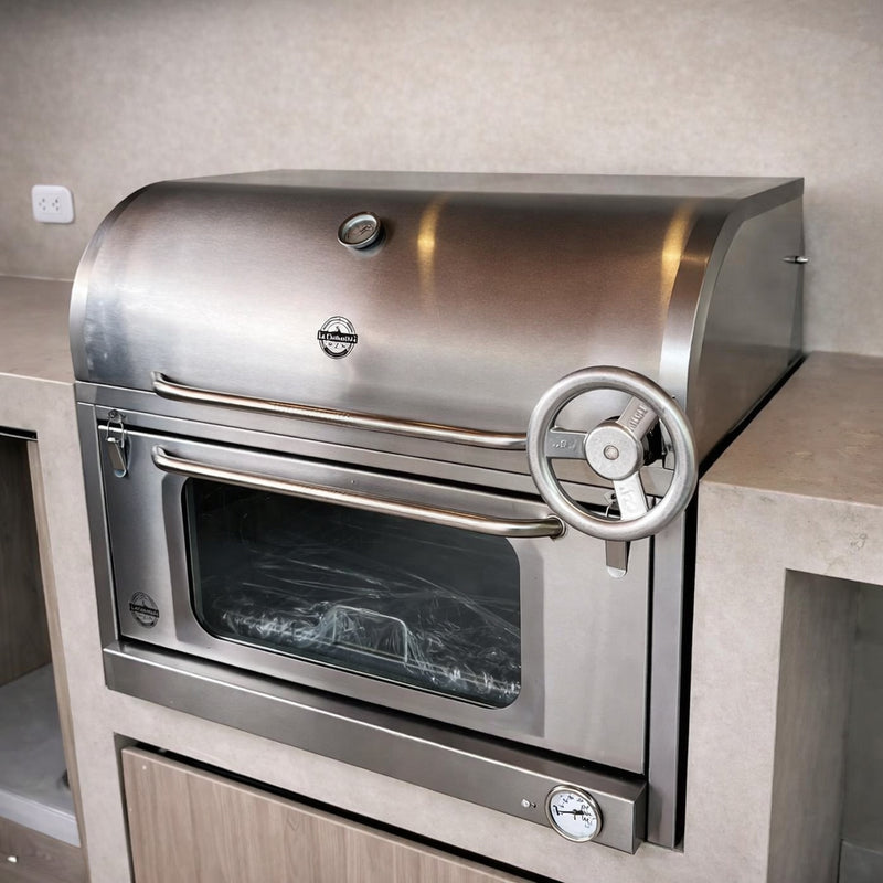 Cargue la imagen en el visor de la galería, Parrilla Empotrable con Caja China Broker 700 — La Carbonera Grill (70×50×42 cm)
