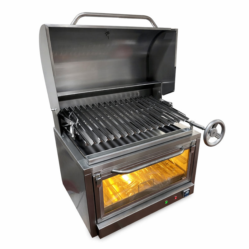 Cargue la imagen en el visor de la galería, Parrilla Empotrable con Caja China Broker Master — La Carbonera Grill (70×50×42 cm)