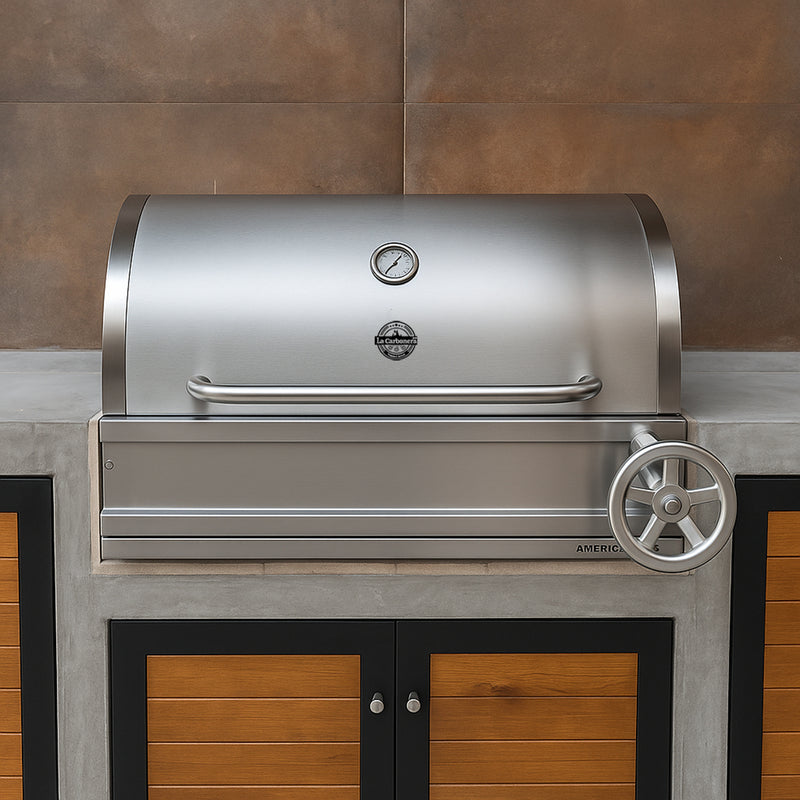 Cargue la imagen en el visor de la galería, Parrilla Empotrable American Pro – 70 x 50 cm – Acero Inoxidable | La Carbonera Grill