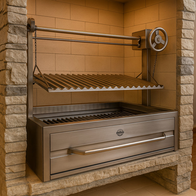 Cargue la imagen en el visor de la galería, Parrilla Empotrable – Modelo Master 200 – 70 x 50 cm | La Carbonera Grill
