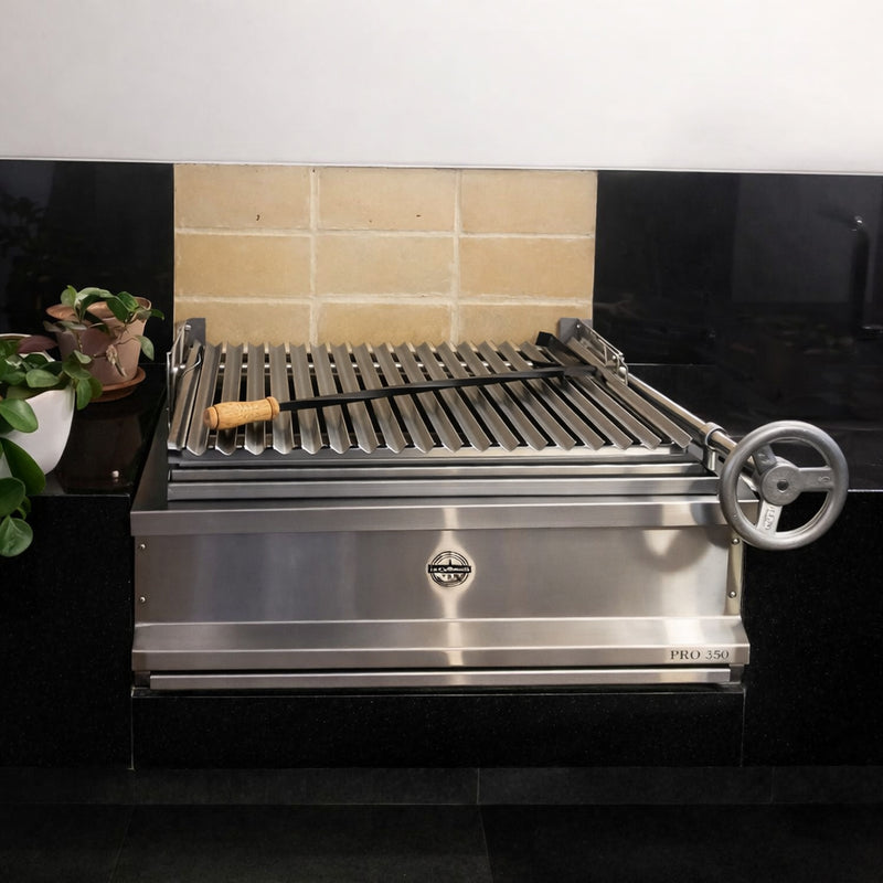 Cargue la imagen en el visor de la galería, Parrilla Empotrable Pro 350 — La Carbonera Grill (70×50×25 cm)