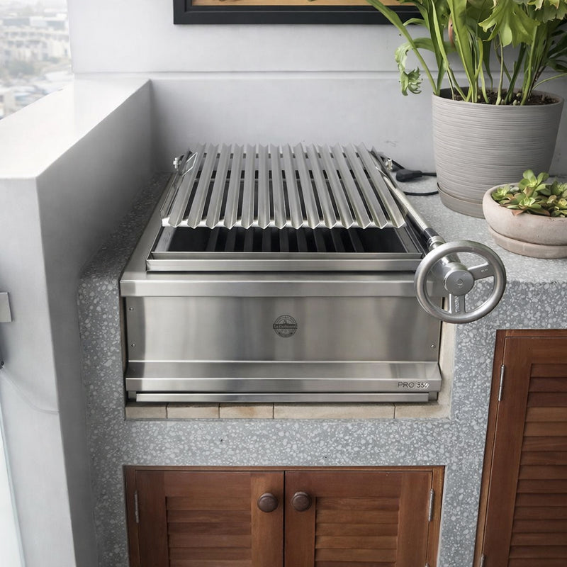Cargue la imagen en el visor de la galería, Parrilla Empotrable Pro 350 — La Carbonera Grill (70×50×25 cm)