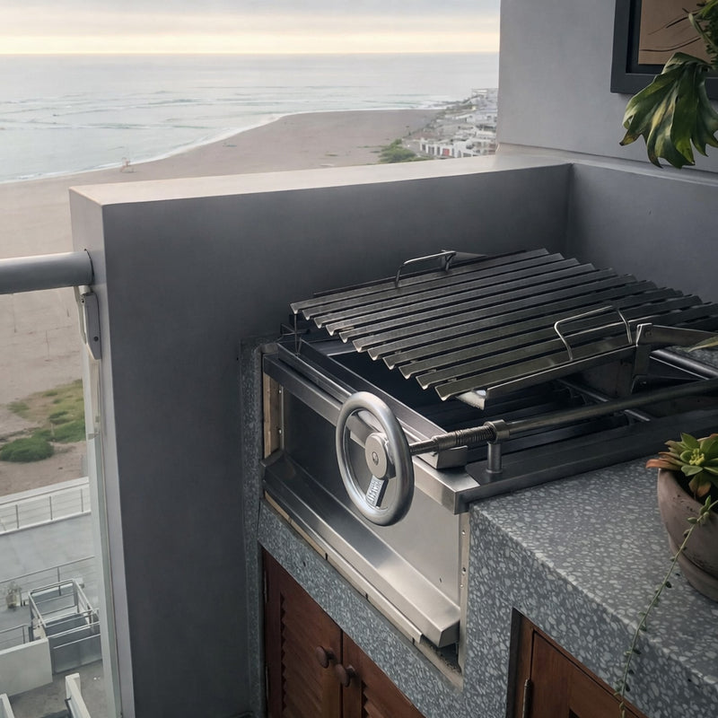 Cargue la imagen en el visor de la galería, Parrilla Empotrable Pro 350 — La Carbonera Grill (70×50×25 cm)