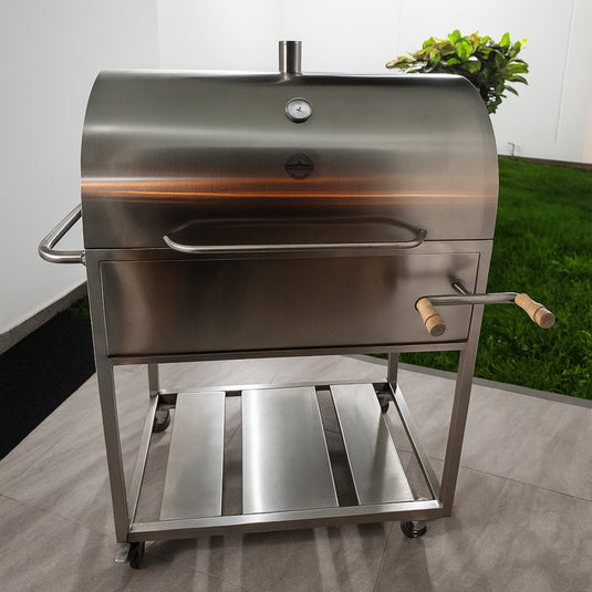 Parrilla Movible con Ahumador – Modelo Smoked Pro – 70 × 50 × 85 cm | La Carbonera Grill