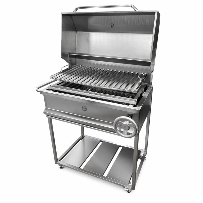 Cargue la imagen en el visor de la galería, Parrilla Movible con Tapa American Pro — La Carbonera Grill (AISI 304)