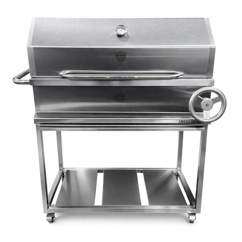 Cargue la imagen en el visor de la galería, Parrilla Movible con Tapa American Pro — La Carbonera Grill (AISI 304)