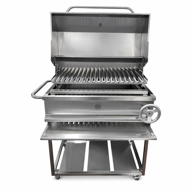 Cargue la imagen en el visor de la galería, Parrilla Movible con Tapa American Pro — La Carbonera Grill (AISI 304)