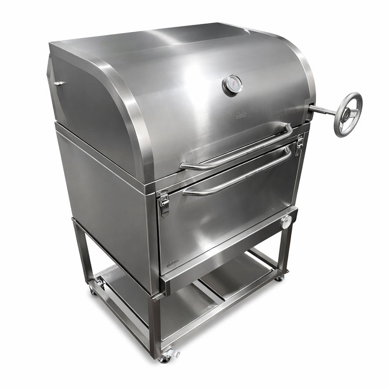 Cargue la imagen en el visor de la galería, Parrilla Movible con Caja China Broker 300 — La Carbonera Grill (AISI 304)