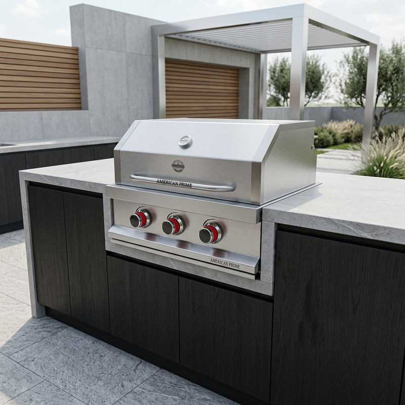 Cargue la imagen en el visor de la galería, Parrilla Empotrable a Gas American Prime – 64 x 57 cm – Acero Inoxidable | La Carbonera Grill
