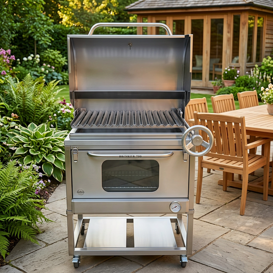Parrilla Movible con Caja China Broker 700 — La Carbonera Grill (AISI 304)