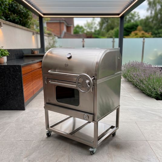 Parrilla Movible con Caja China Broker 700 — La Carbonera Grill (AISI 304)