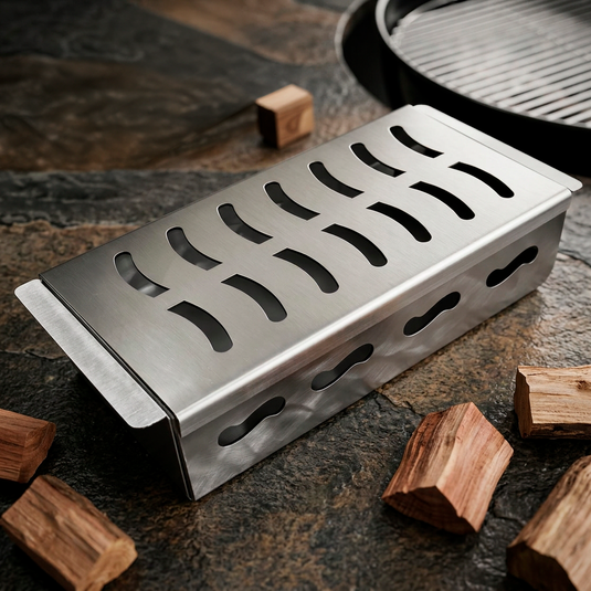Caja Ahumadora para Parrilla — La Carbonera Grill (22×10×5 cm)
