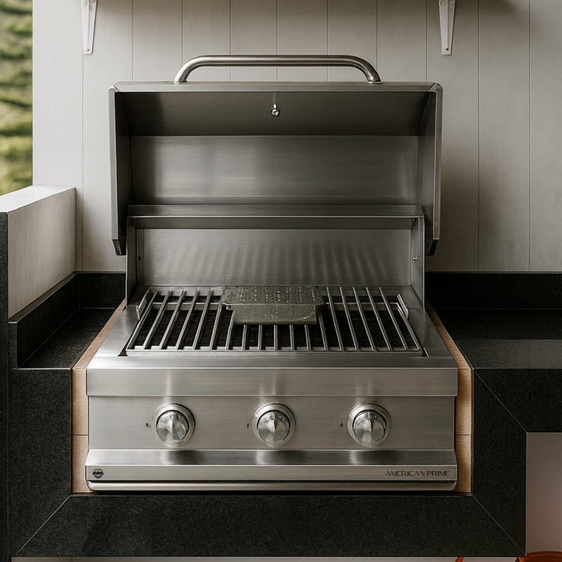Cargue la imagen en el visor de la galería, Parrilla Empotrable a Gas American Prime – 64 x 57 cm – Acero Inoxidable | La Carbonera Grill
