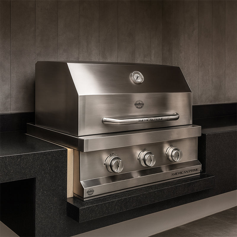 Cargue la imagen en el visor de la galería, Parrilla Empotrable a Gas American Prime – 64 x 57 cm – Acero Inoxidable | La Carbonera Grill
