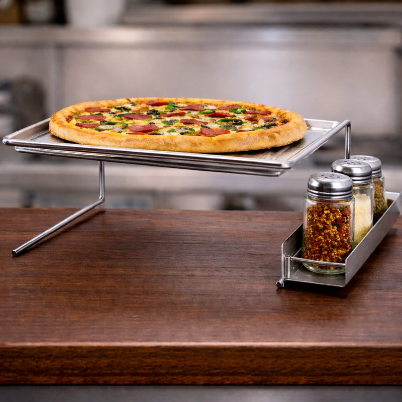 Cargue la imagen en el visor de la galería, Soporte para Bandeja de Pizza con Porta Condimentos — Hornos Roca
