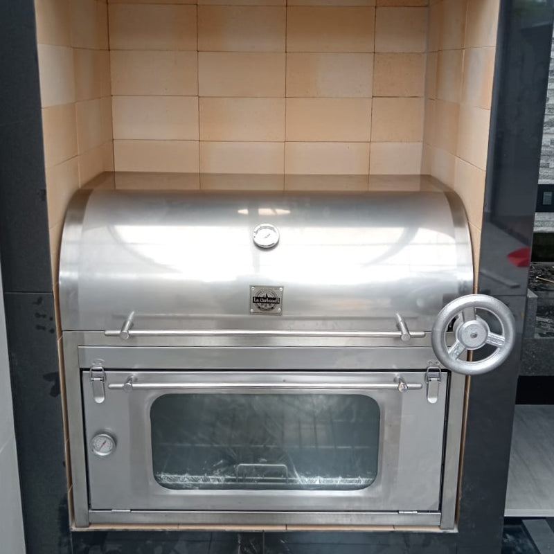 Cargue la imagen en el visor de la galería, Parrilla Empotrable con Horno Tipo Caja China - Modelo Broker 700
