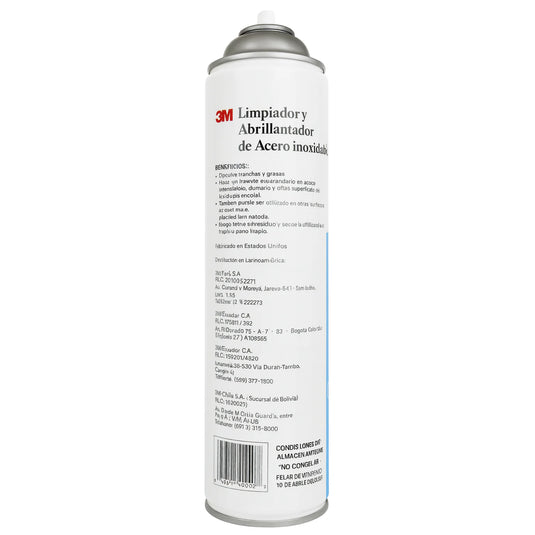 Limpiador y Abrillantador de Acero Inoxidable 3M (600 g)