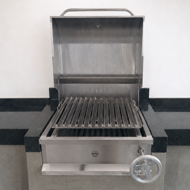 Cargue la imagen en el visor de la galería, Parrilla Empotrable American Pro – 70 x 50 cm – Acero Inoxidable | La Carbonera Grill
