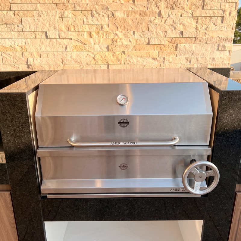 Cargue la imagen en el visor de la galería, Parrilla Empotrable American Pro – 70 x 50 cm – Acero Inoxidable | La Carbonera Grill

