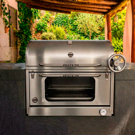 Parrilla Empotrable con Caja China Broker 700 — La Carbonera Grill (70×50×42 cm)