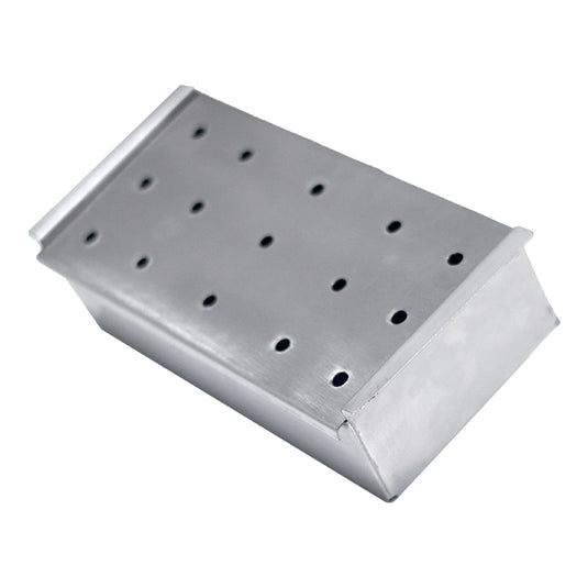 Caja Ahumadora Parrillera de Acero Inoxidable para Astillas