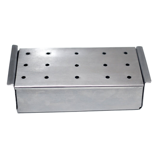 Caja Ahumadora Parrillera de Acero Inoxidable para Astillas