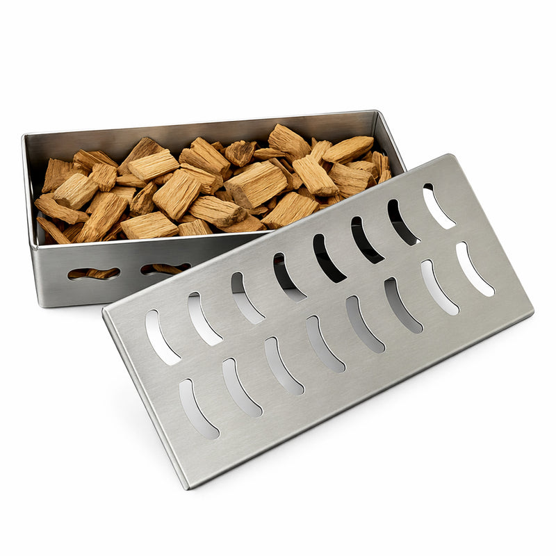 Cargue la imagen en el visor de la galería, Caja Ahumadora para Parrilla — La Carbonera Grill (22×10×5 cm)
