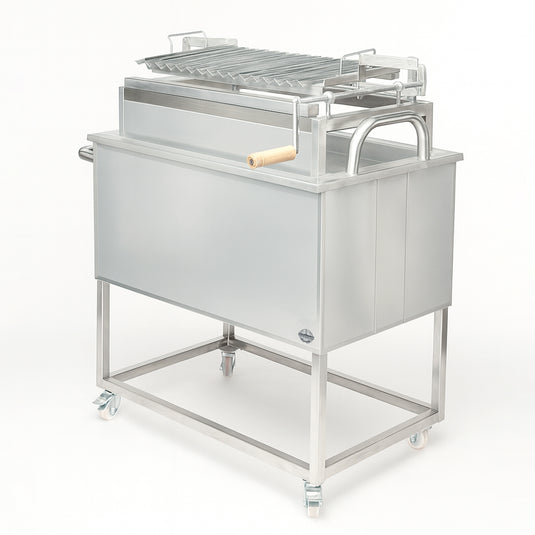 Caja China Steel Pro – 60 × 40 × 70 cm | La Carbonera Grill