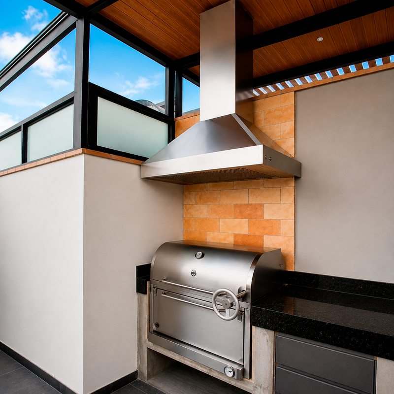 Cargue la imagen en el visor de la galería, Campana Para Parrilla – Modelo Cónico | La Carbonera Grill
