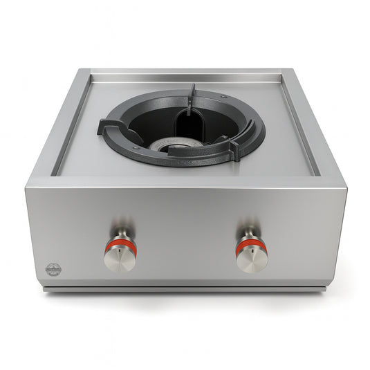 Cocina Empotrable de Acero Inoxidable con Tapa – 50 × 50 × 25 cm | La Carbonera Grill