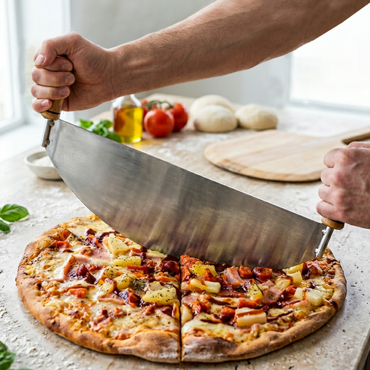 Cuchilla Corta Pizza (Tipo Mezzaluna) — Hornos Roca