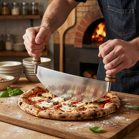 Cuchilla Corta Pizza (Tipo Mezzaluna) — Hornos Roca