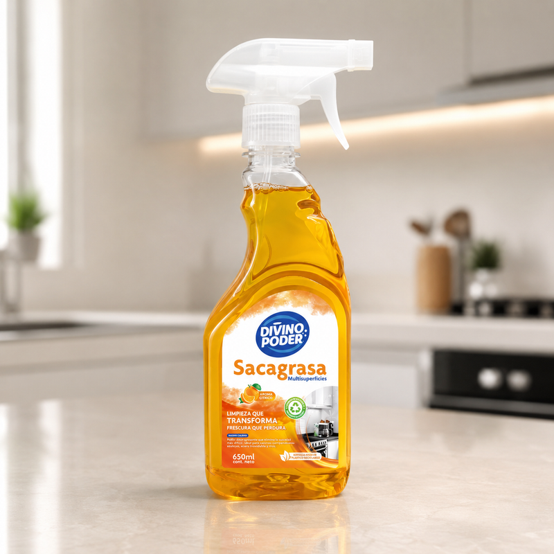 Cargue la imagen en el visor de la galería, Desengrasante Divino Poder – Sacagrasa Multiusos 650 ml
