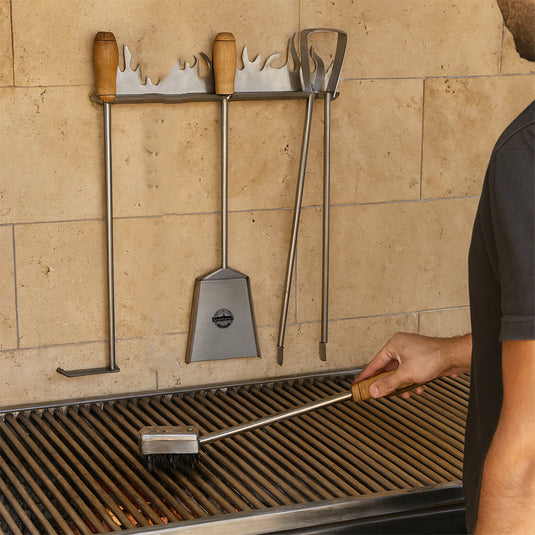 Kit Brasero – Set de Herramientas con Colgador (La Carbonera Grill)