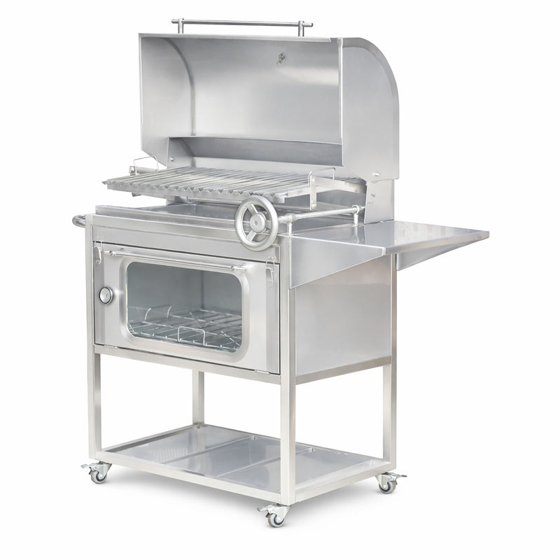 Cargue la imagen en el visor de la galería, Parrilla Movible con Caja China Broker 700 — La Carbonera Grill (AISI 304)
