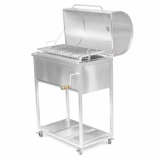 Parrilla Movible con Tapa Ahumadora Smoked Pro — La Carbonera Grill (AISI 304)