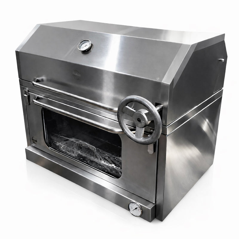 Cargue la imagen en el visor de la galería, Parrilla Empotrable con Caja China Broker 700 — La Carbonera Grill (70×50×42 cm)
