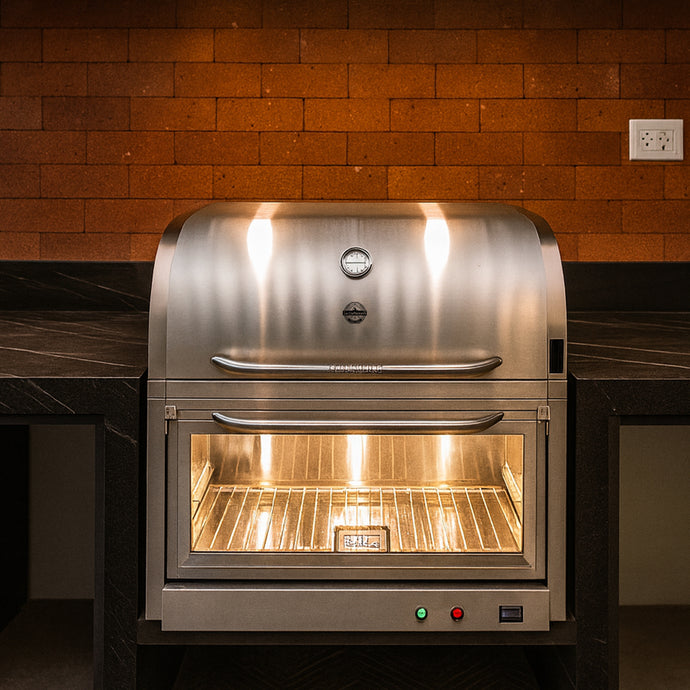 Parrilla Empotrable con Caja China – Modelo Broker Master – 70 x 50 x 42 cm | La Carbonera Grill