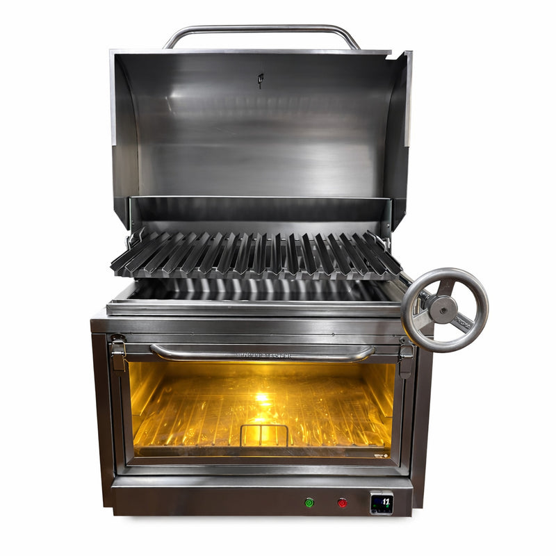 Cargue la imagen en el visor de la galería, Parrilla Empotrable con Caja China Broker Master — La Carbonera Grill (70×50×42 cm)
