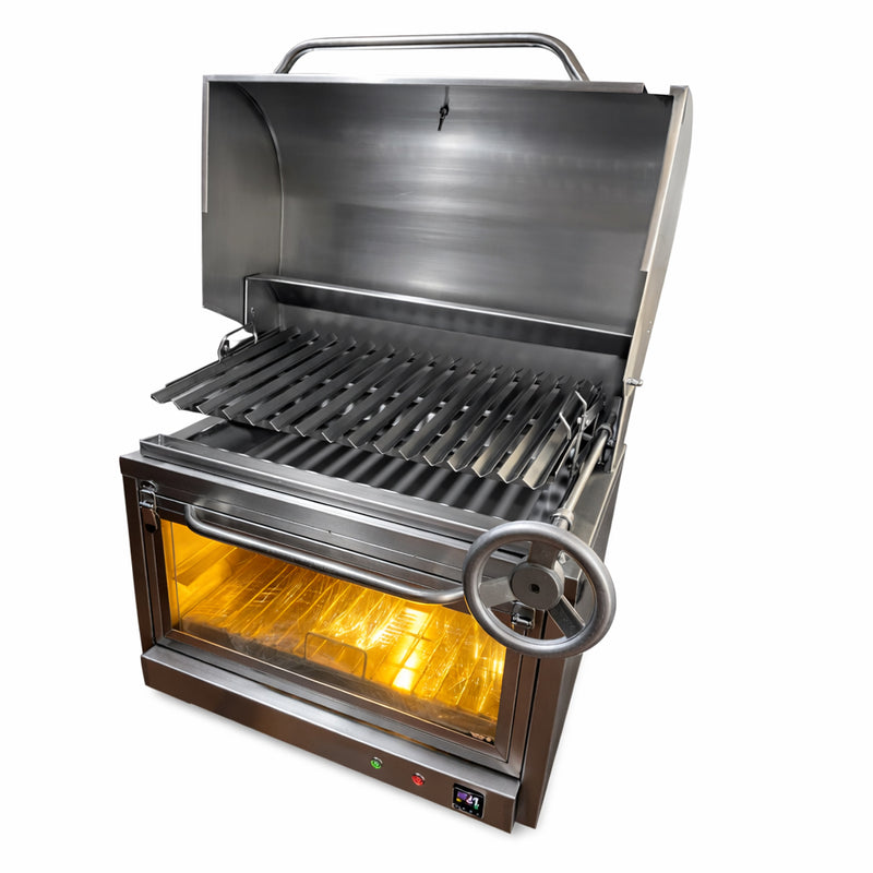 Cargue la imagen en el visor de la galería, Parrilla Empotrable con Caja China Broker Master — La Carbonera Grill (70×50×42 cm)
