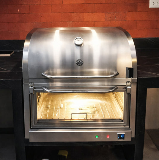 Parrilla Empotrable con Caja China Broker Master — La Carbonera Grill (70×50×42 cm)