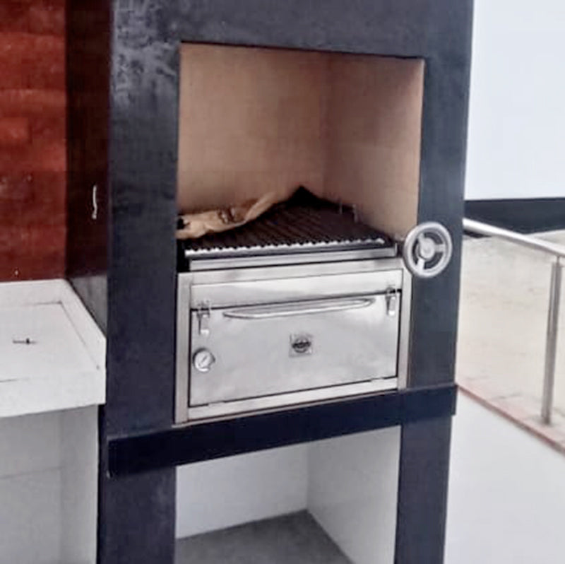 Cargue la imagen en el visor de la galería, Parrilla Empotrable con Horno Tipo Caja China - Modelo Broker 200
