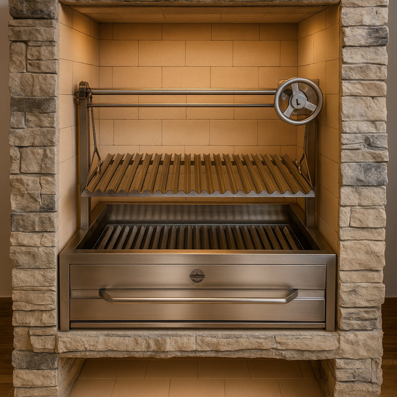 Cargue la imagen en el visor de la galería, Parrilla Empotrable – Modelo Master 200 – 70 x 50 cm | La Carbonera Grill
